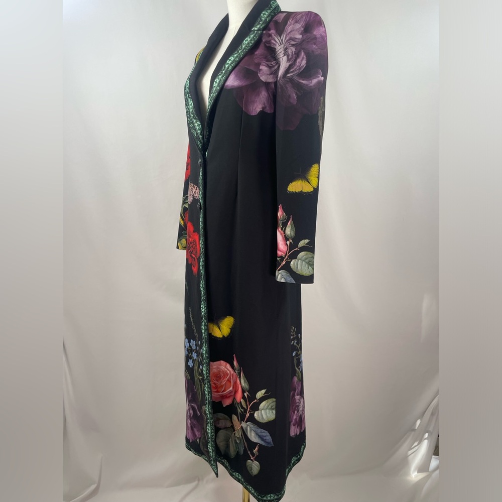 ✨ NWT Alice + Olivia "Bret" In The Wind Fitted Long Blazer Maxi Coat Size XS✨ - Picture 6 of 10